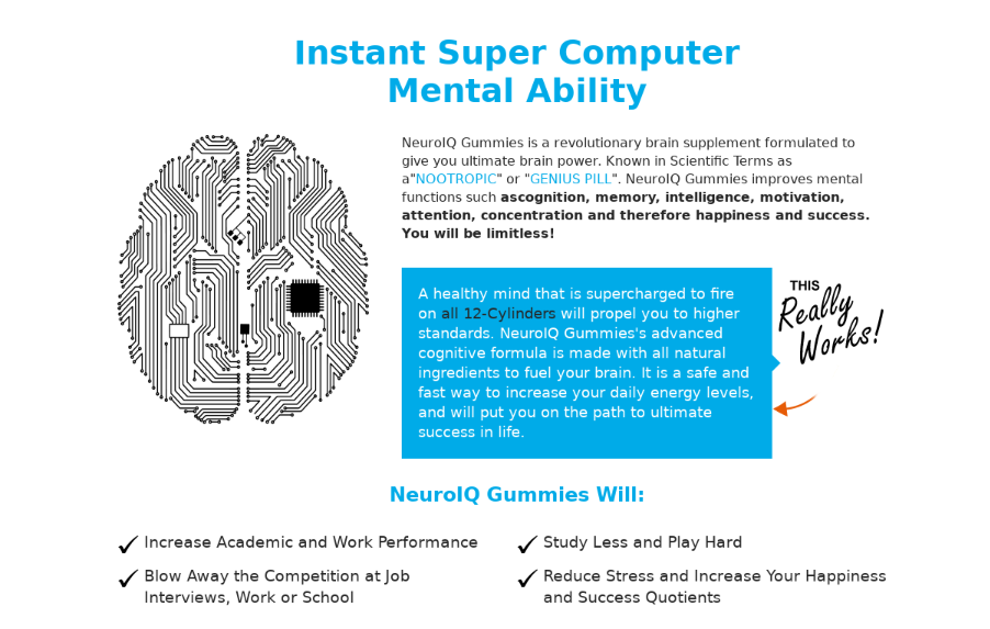 Neuro IQ Focus Nootropic Gummies